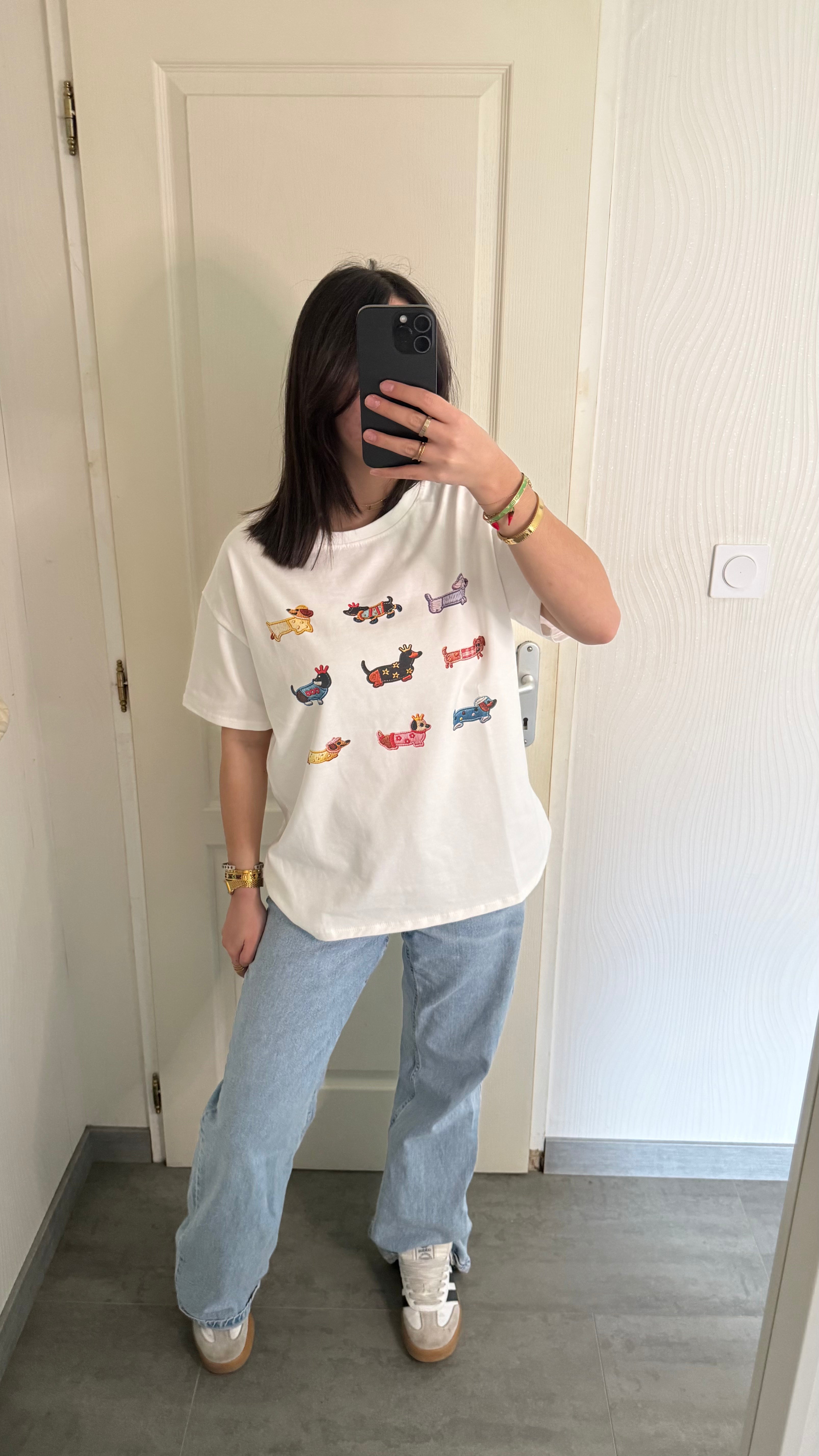 tee-shirt teckel déguisé