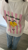 tee-shirt citron "La Dolce Vita"
