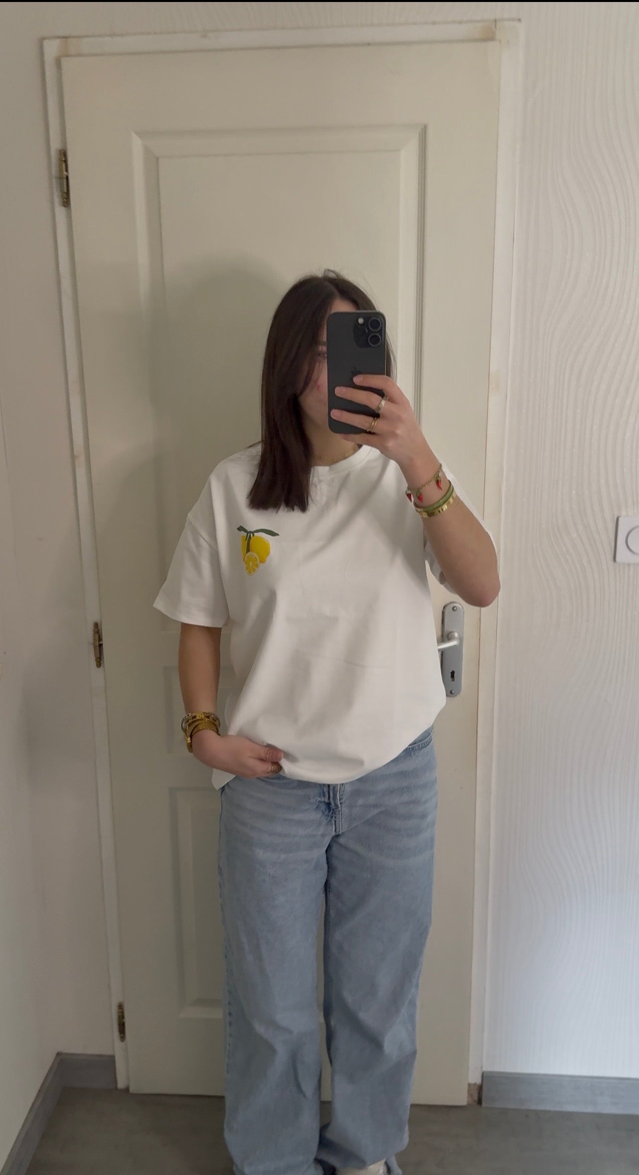 tee-shirt citron "La Dolce Vita"