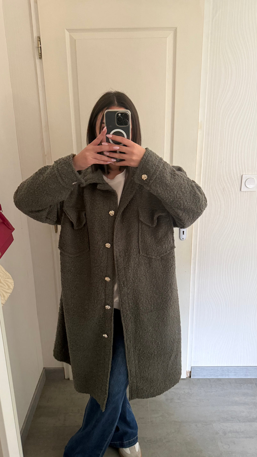veste surechemise longue
