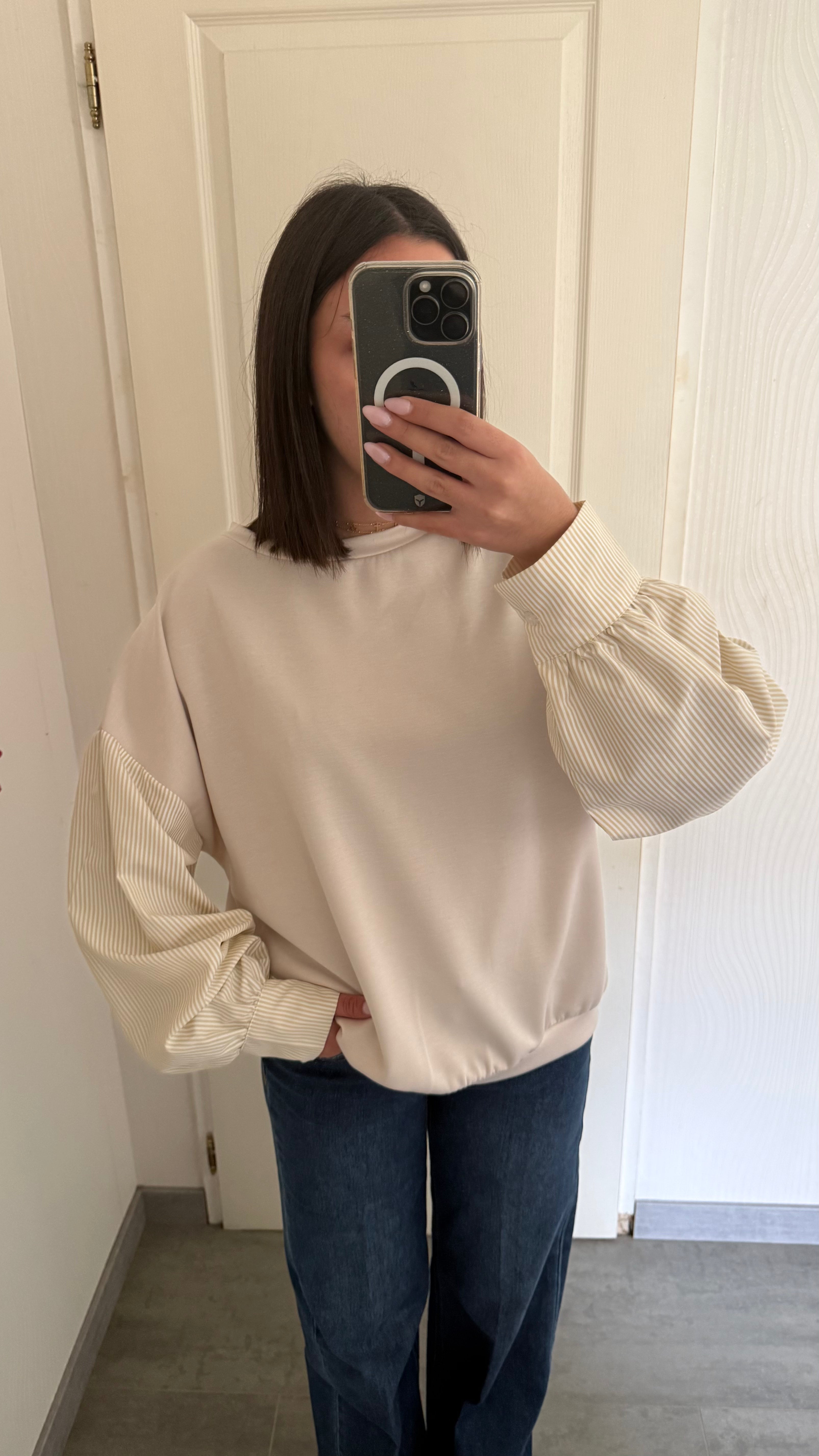 pull manche chemise