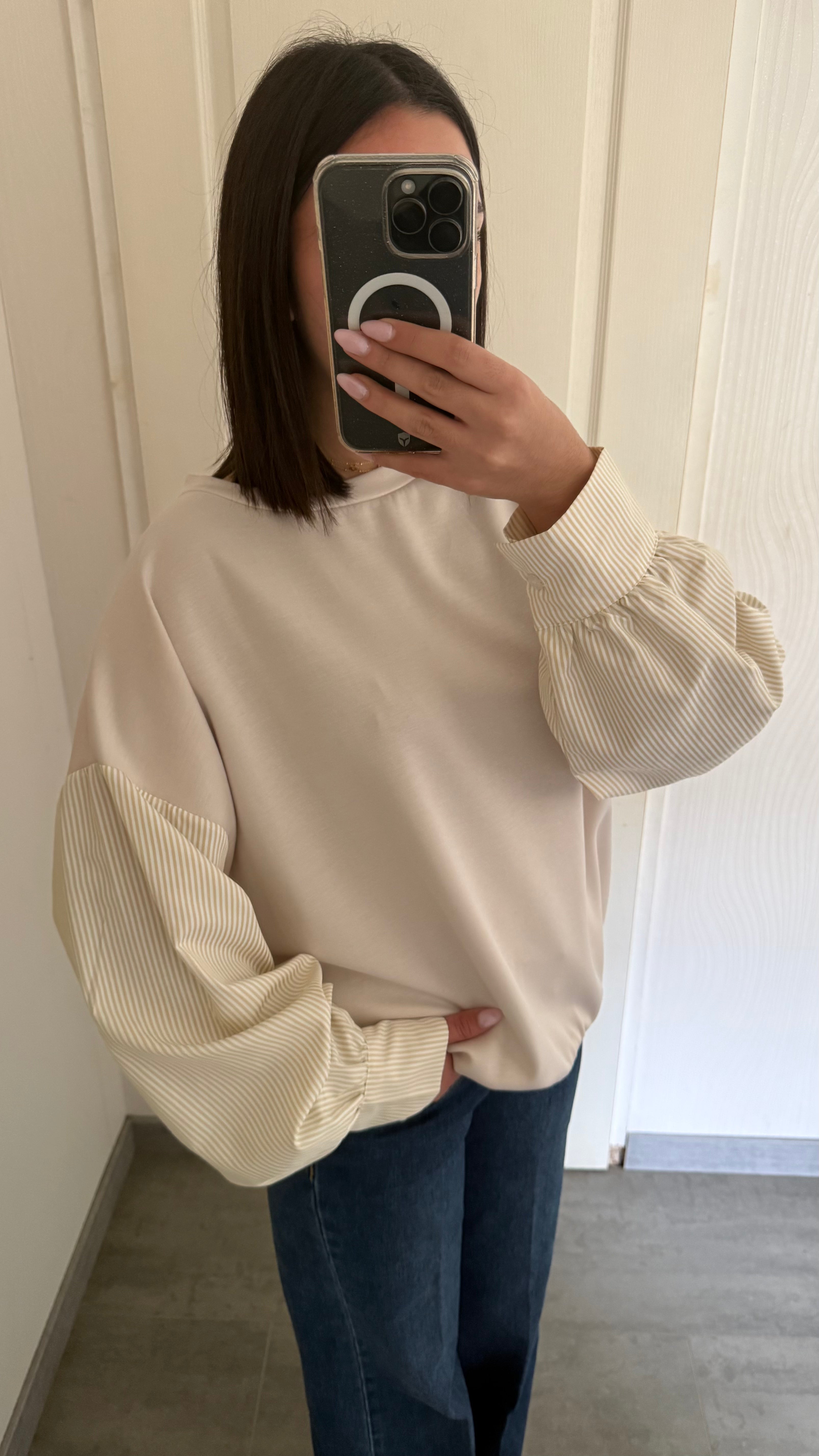 pull manche chemise