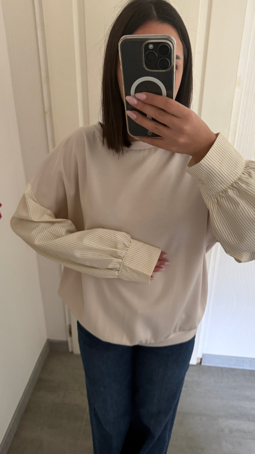 pull manche chemise