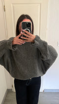 pull à manches plissée