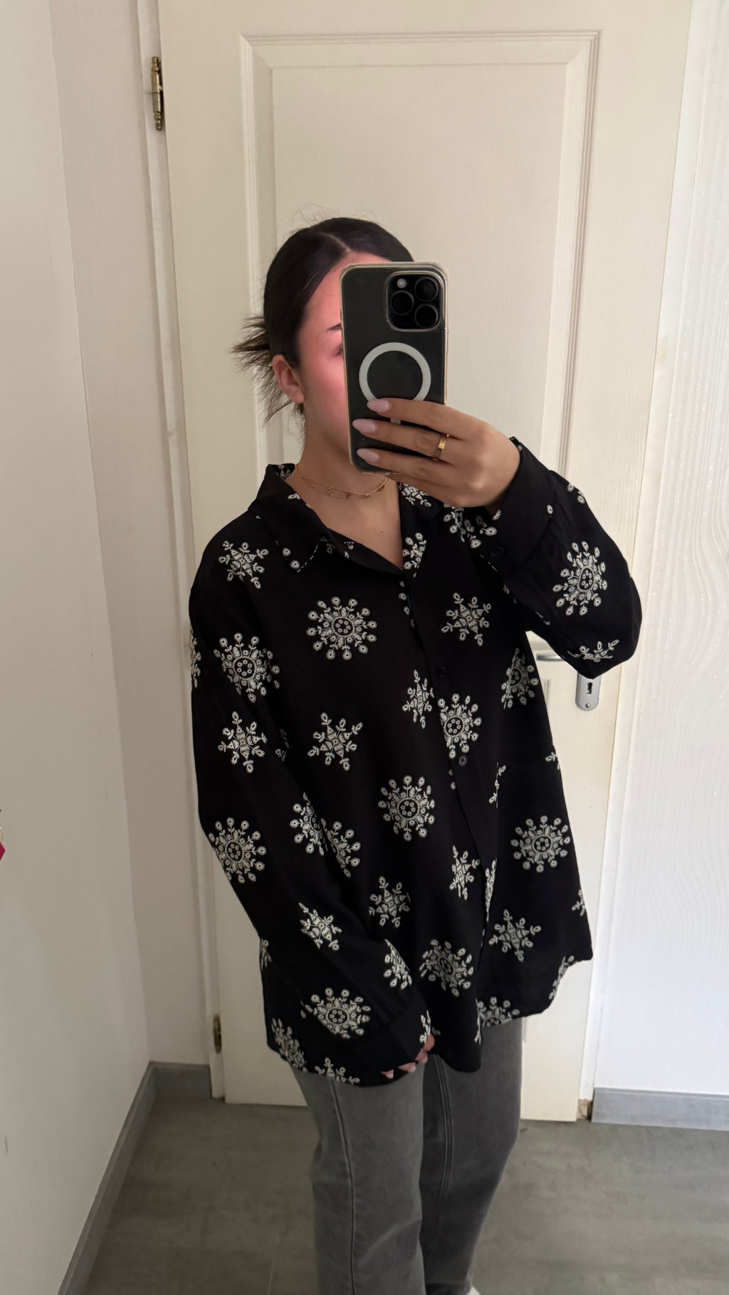 chemise motifs flocons