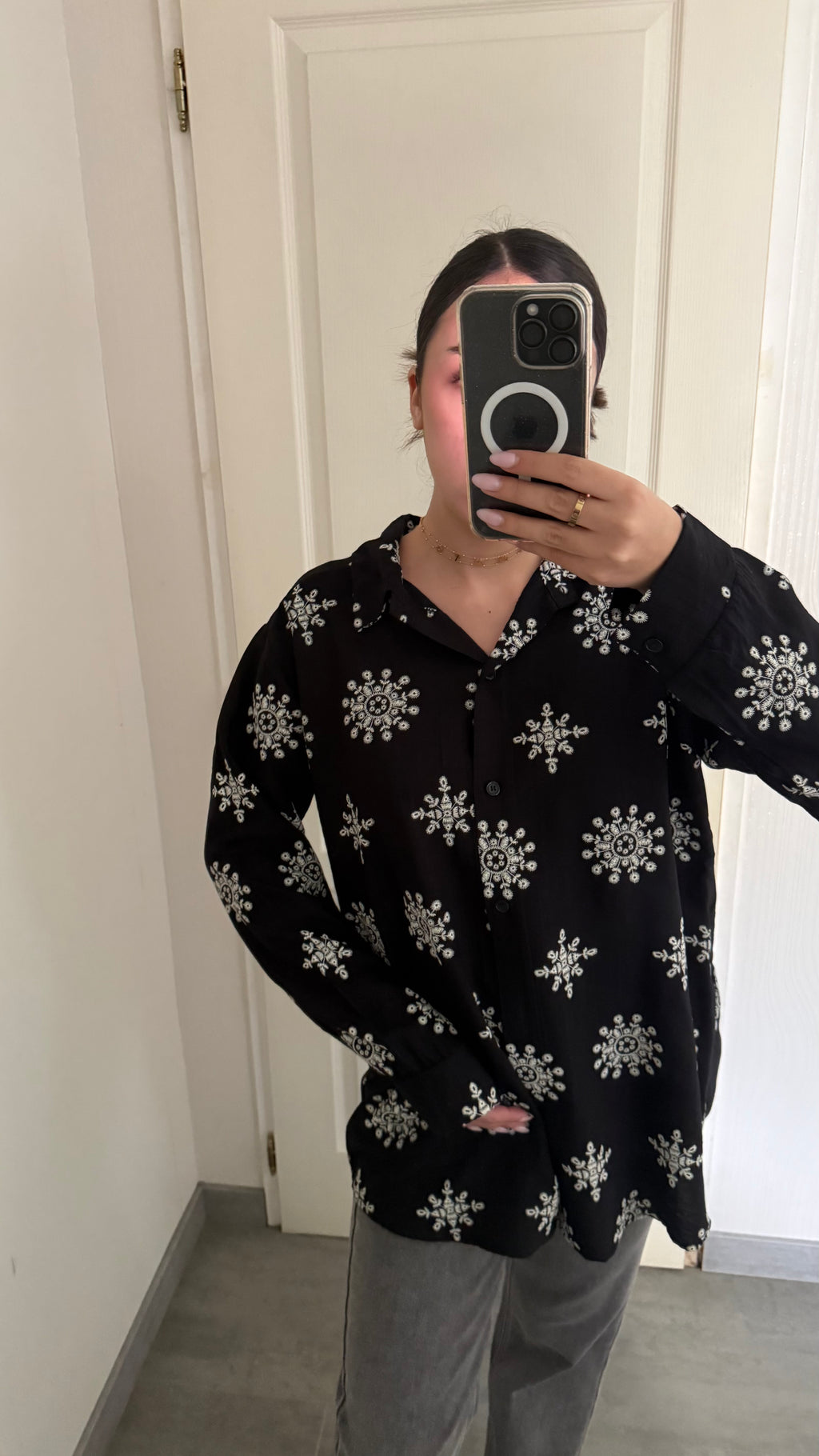 chemise motifs flocons