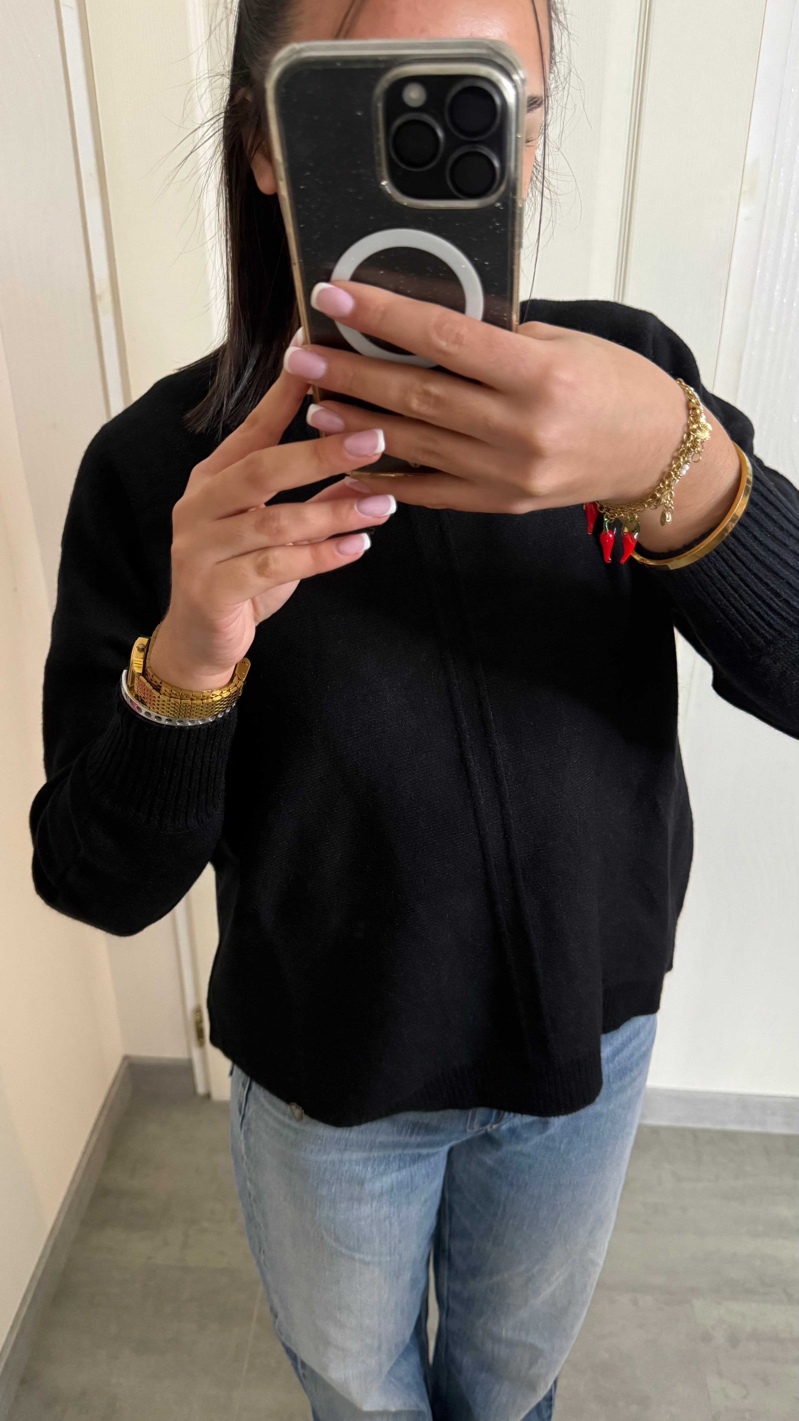 pull avec couture centrale