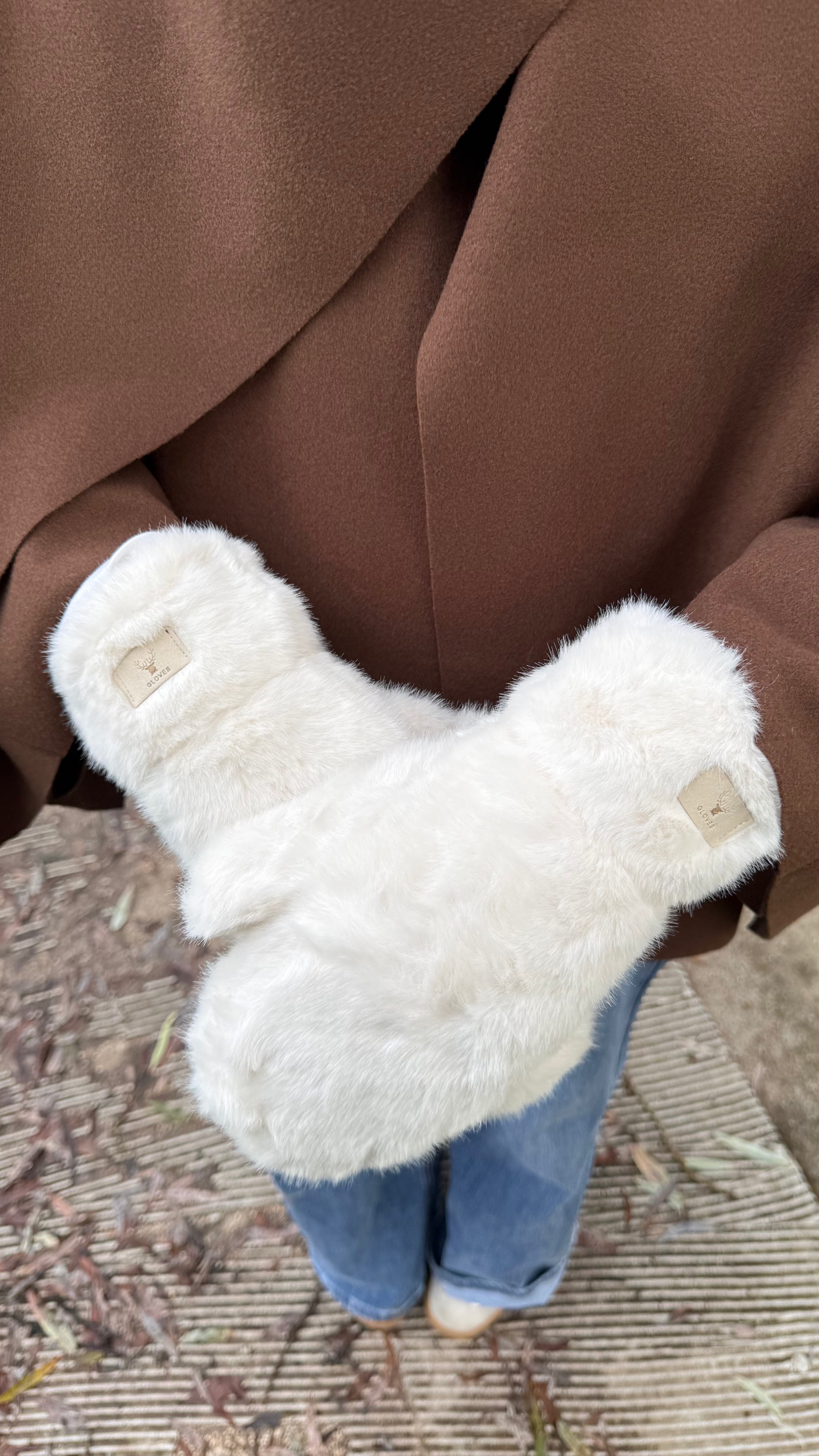 Moufles style fourrure