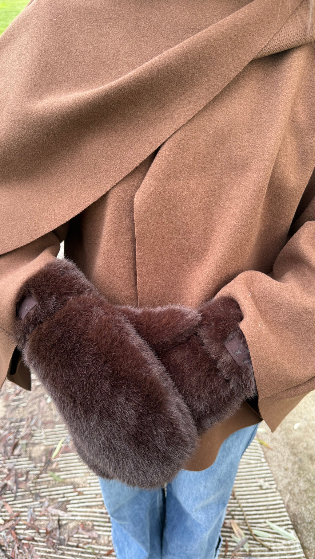 Moufles style fourrure