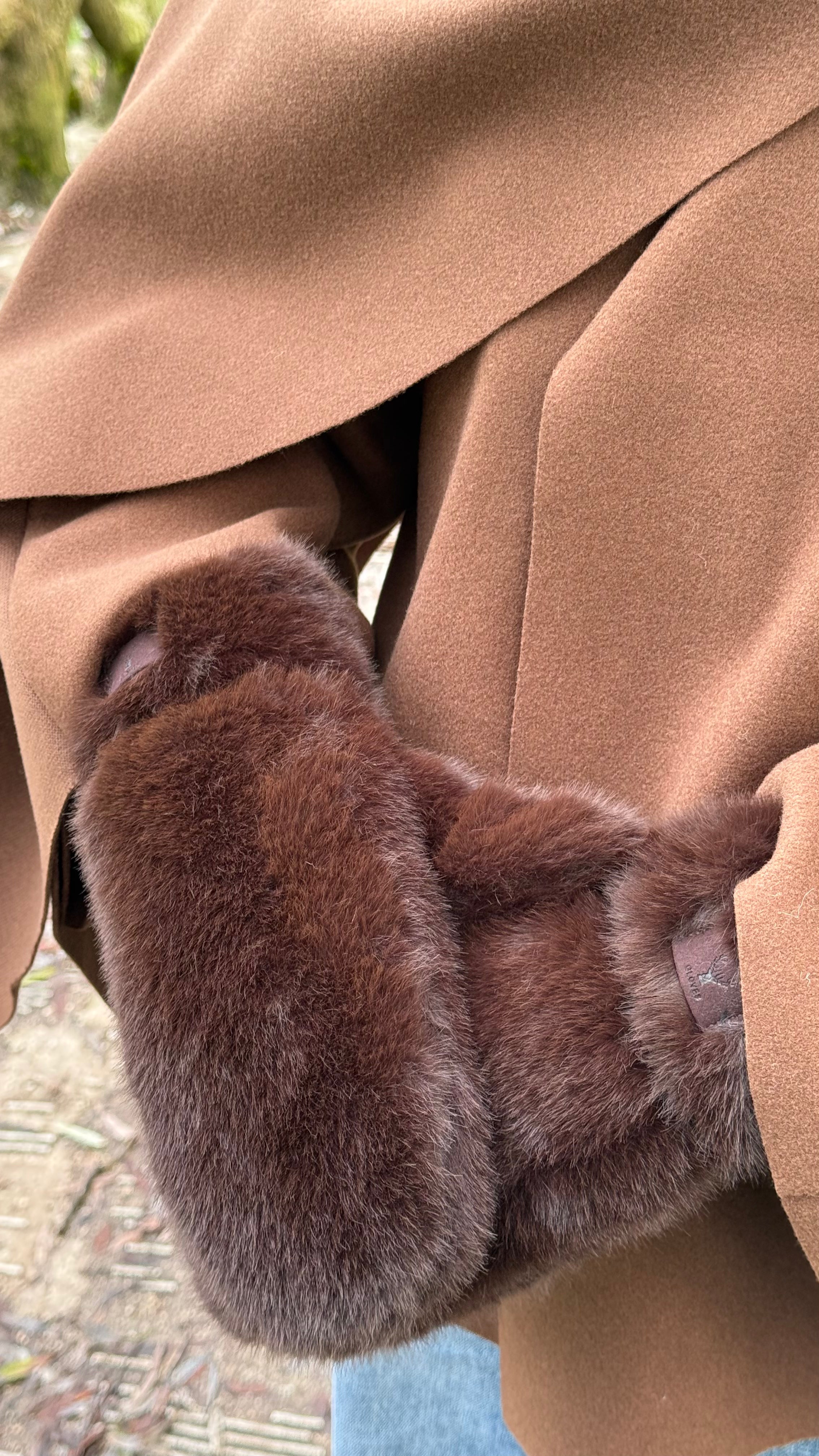 Moufles style fourrure
