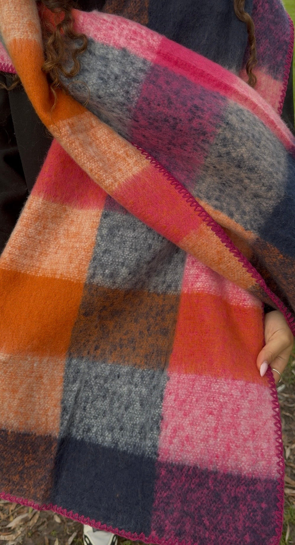 écharpes multicolores