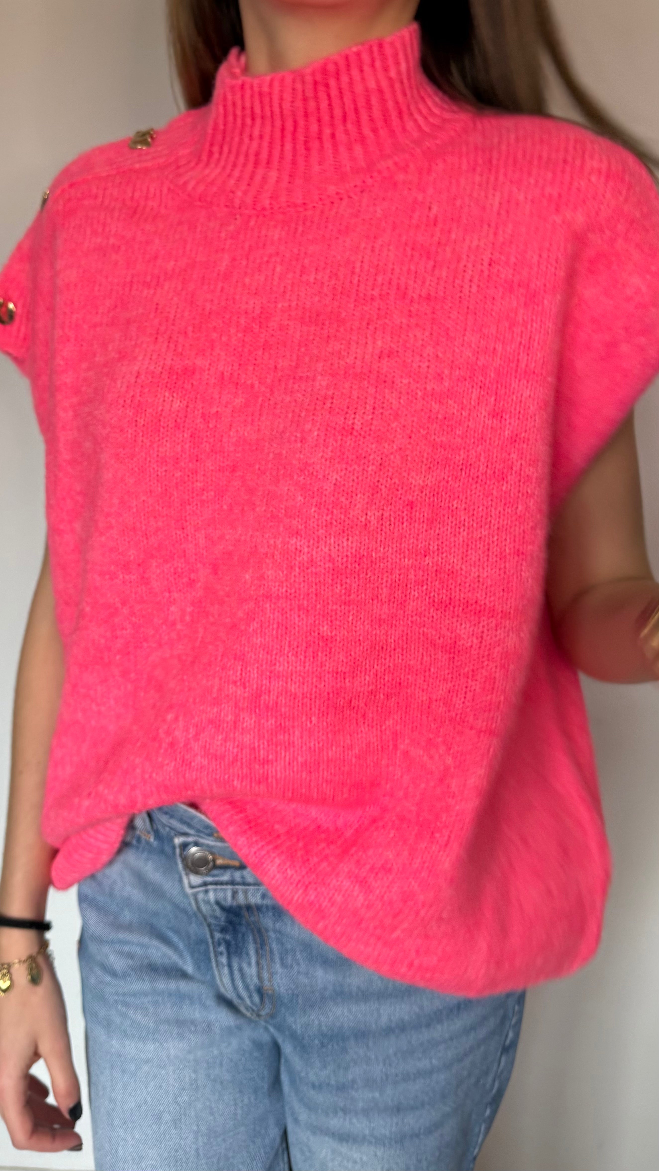 pull détails doré