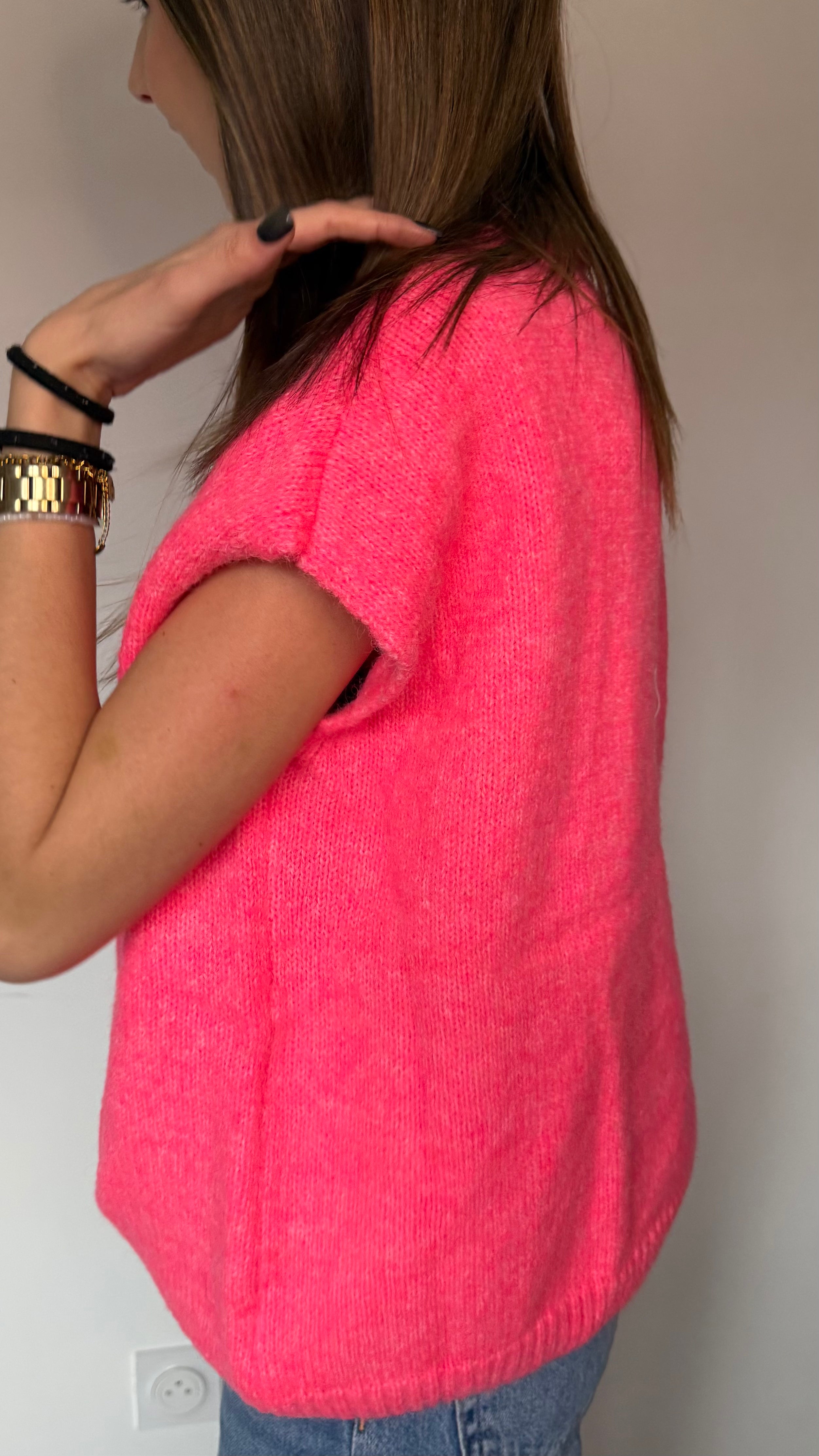 pull détails doré